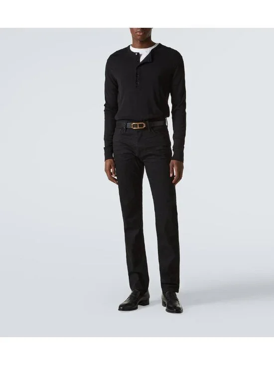NWT Tom Ford Black Stretch Denim Slim Size 32 $820 - Picture 1 of 16